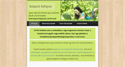 Desktop Screenshot of budapestikollegium.eu